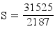 S=31525/2187